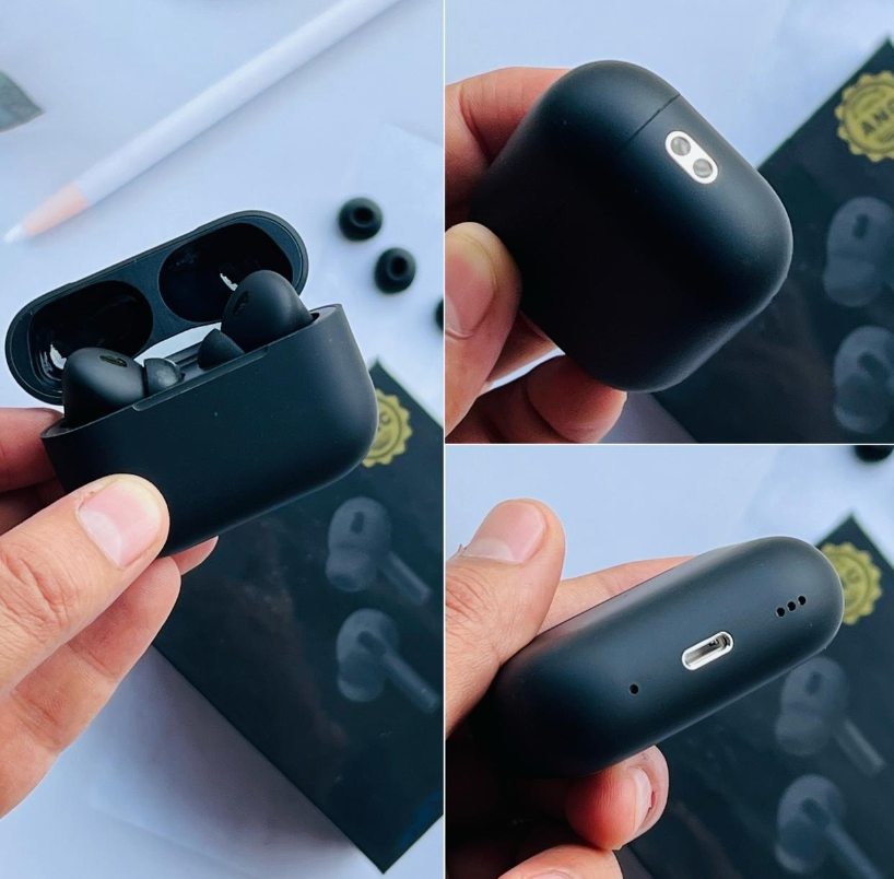 Wireless Earbuds Pro 2 with Bluetooth 5.0 Pro High Bass Super Sound Quality Airpods_Pro_2nd generation (Buzzer Edition)