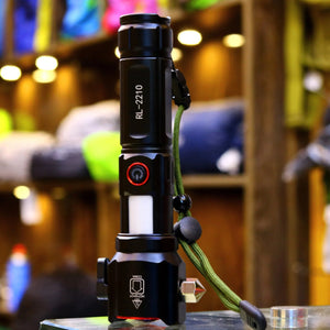Rechargeable Hammer Safety Torch (1KM Range, 8800mAh)