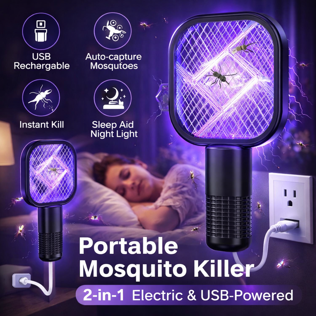 Mini USB Portable Electric Mosquito Racket