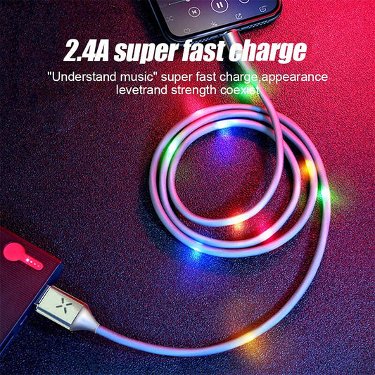 LED Voice Control USB-C Charging Cable