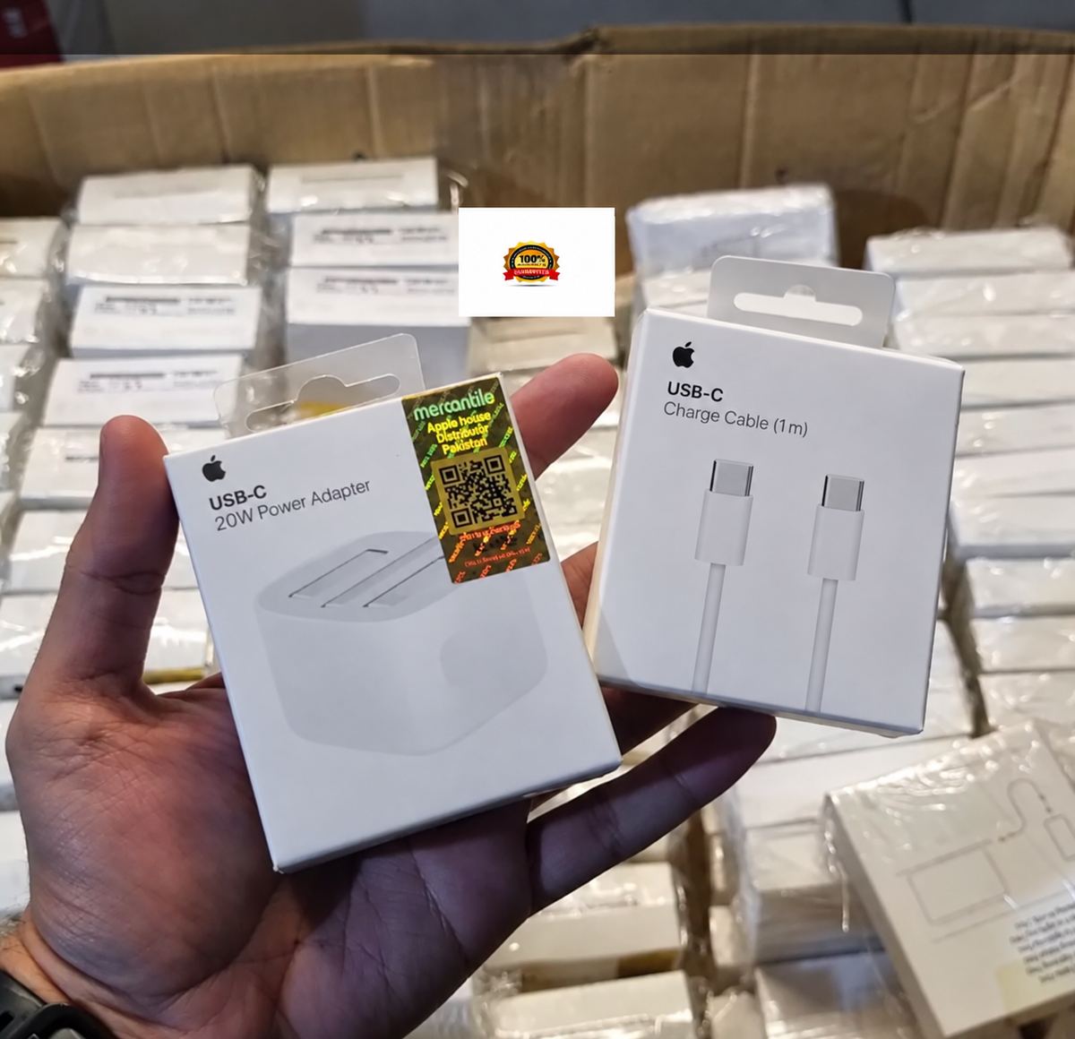 Pack of 2 :20w Original Adapter with 20w Lightning Cable