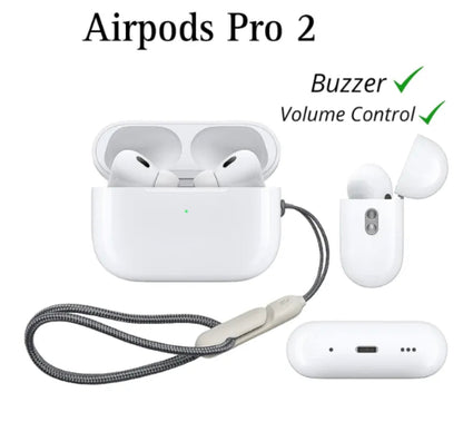 Wireless Earbuds Pro 2 with Bluetooth 5.0 Pro High Bass Super Sound Quality Airpods_Pro_2nd generation (Buzzer Edition)