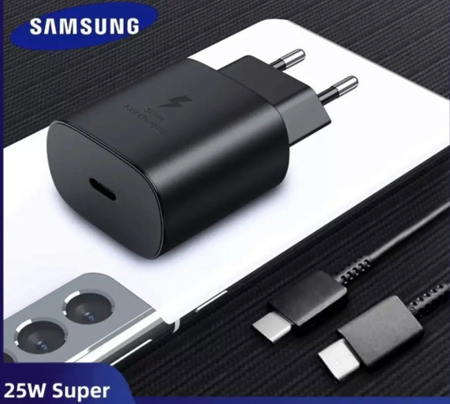 Pack of 2 : Samsung 25w Super Fast Charging with C-C Supported Lead