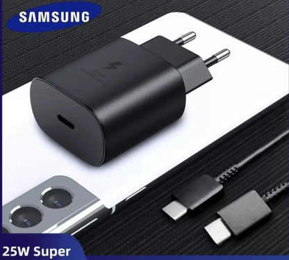 Pack of 2 : Samsung 25w Super Fast Charging with C-C Supported Lead
