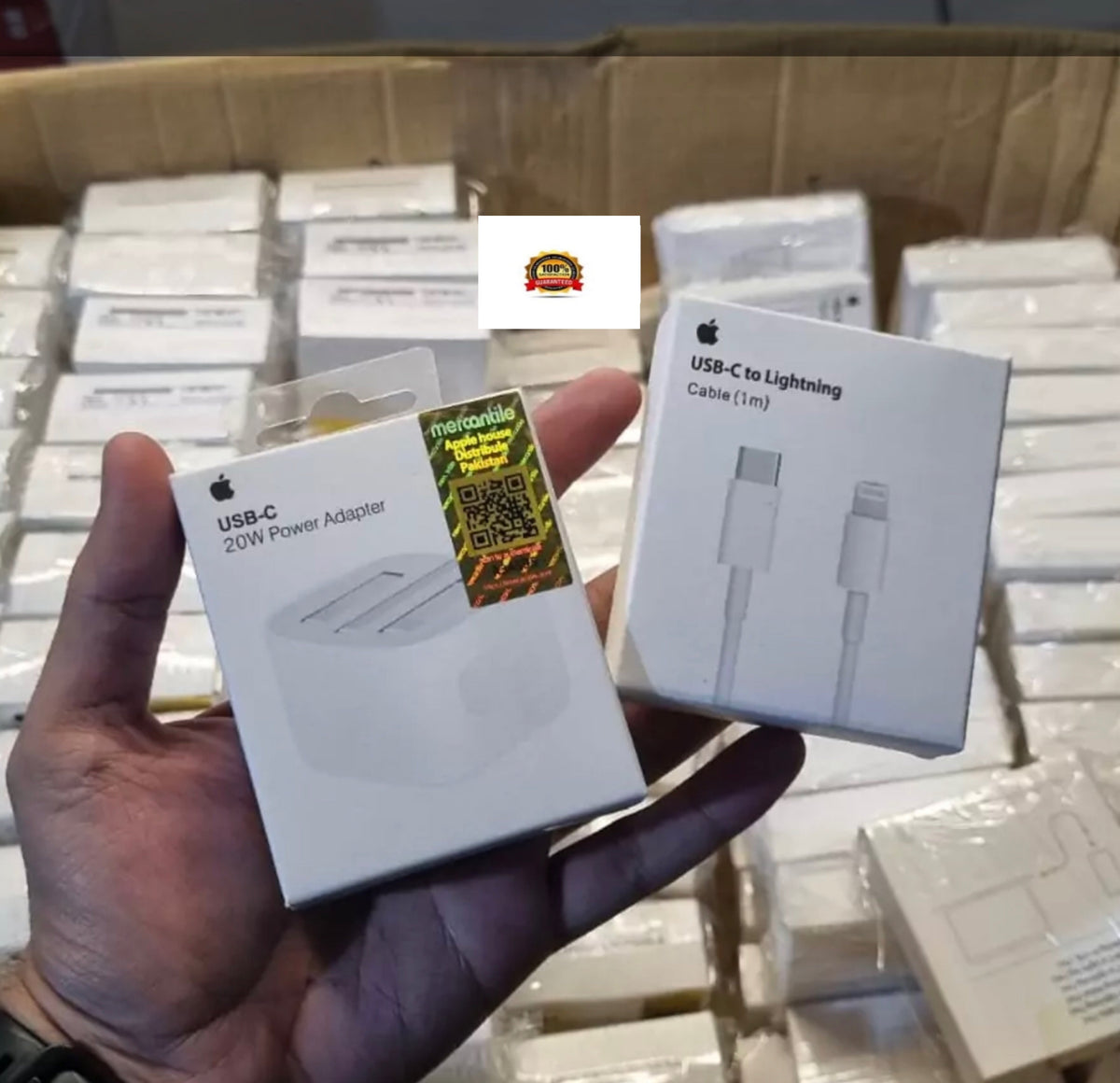Pack of 2 :20w Original Adapter with 20w Lightning Cable