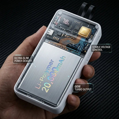 66W Fast Power Bank 20000MAH – Charge Laptop & Phone Anywhere