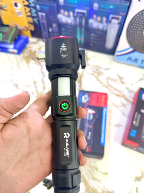 Rechargeable Hammer Safety Torch (1KM Range, 8800mAh)
