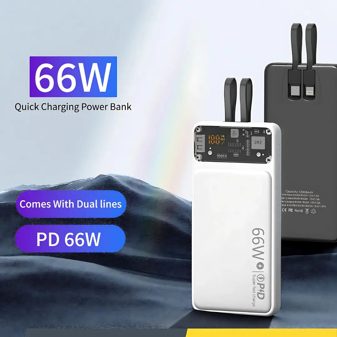 66W Fast Power Bank 20000MAH – Charge Laptop & Phone Anywhere
