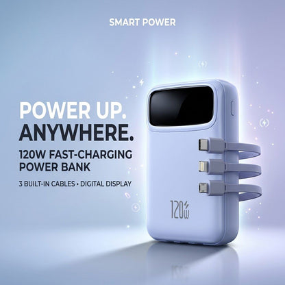 20000 Mah Mini Powerbank 120W Fast Charging