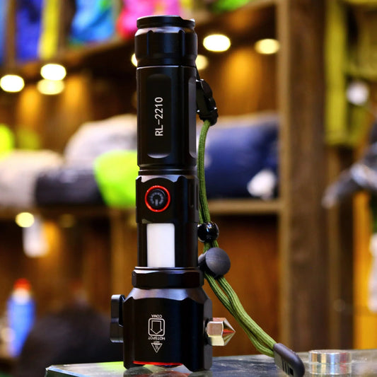 Rechargeable Hammer Safety Torch (1KM Range, 8800mAh)